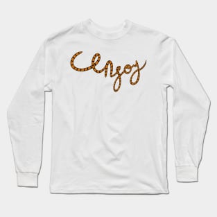 Orange Snake Long Sleeve T-Shirt